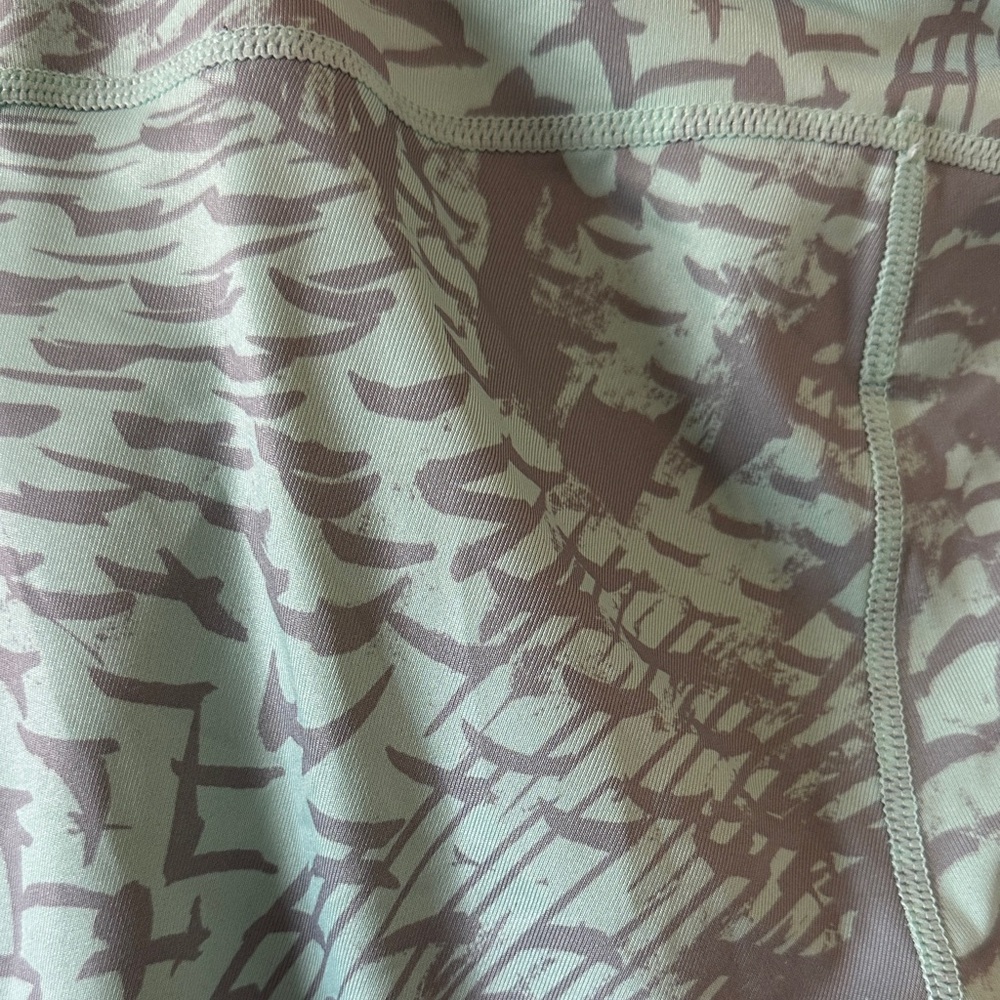 Zella Mint and Gray Patterned Leggings - Picture 4 of 4